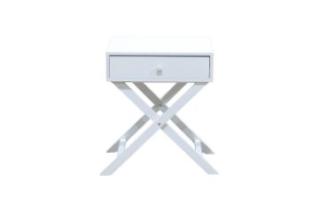Picture of [FLOOR MODEL CLEARANCE] LINO 1-Drawer Bedside Table (White)