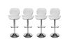 Picture of LIBBY Adjustable Swivel Gas Lift Bar Stool (White)