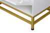 Picture of [FLOOR MODEL CLEARANCE] ZAKI 2-Drawer Shoe Storage Cabinet with Cushioned Seat & LED Lighting