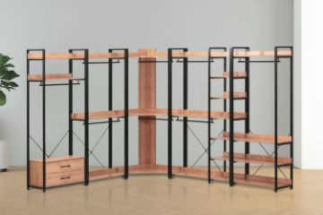 Picture of [FLOOR MODEL CLEARANCE] GARMON 200x80cm Open Wardrobe/Wall System Shelf (C)