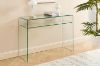 Picture of [FLOOR MODEL CLEARANCE] MURANO 1.2M Bent Glass Hall Table with Shelf