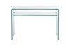 Picture of [FLOOR MODEL CLEARANCE] MURANO 1.2M Bent Glass Hall Table with Shelf