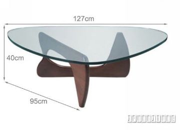 Picture of [FLOOR MODEL CLEARANCE] Replica  NOGUCHI Solid Ash Wood Legs Coffee Table - Black