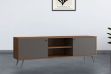 Picture of [FLOOR MODEL CLEARANCE] RIO 176 TV Unit (Solid Lacquer with Real Dark Walnut Veneer)