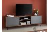 Picture of [FLOOR MODEL CLEARANCE] RIO 176 TV Unit (Solid Lacquer with Real Dark Walnut Veneer)