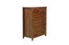Picture of [FLOOR MODEL CLEARANCE] WOODLAND 6-Drawer Tallboy (Rustic Brown) 
