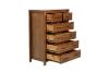 Picture of [FLOOR MODEL CLEARANCE] WOODLAND 6-Drawer Tallboy (Rustic Brown) 