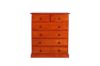 Picture of [FLOOR MODEL CLEARANCE] ROSEWOOD 6-Drawer Tallboy (Reddish Brown) 