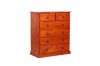 Picture of [FLOOR MODEL CLEARANCE] ROSEWOOD 6-Drawer Tallboy (Reddish Brown) 