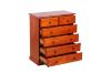 Picture of [FLOOR MODEL CLEARANCE] ROSEWOOD 6-Drawer Tallboy (Reddish Brown) 