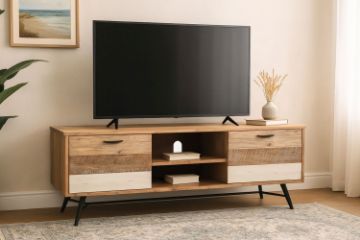 Picture of LEAMAN 1.6M Solid Acacia Wood TV Unit