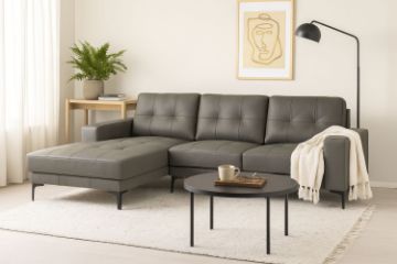 Picture of AMIRA 100% Genuine Leather Sectional Sofa -Chaise Facing Left