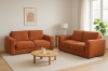 Picture of PALMERS CHENILLE 3/2/1 Seater Sofa Range (Orange)
