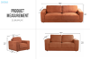 Picture of PALMERS CHENILLE 3/2/1 Seater Sofa Range (Orange)