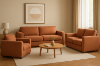 Picture of PALMERS CHENILLE 1 Seater Sofa/Armchair/Sofa Chair (Orange)