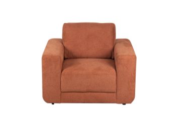 Picture of PALMERS CHENILLE 1 Seater Sofa/Armchair/Sofa Chair (Orange)