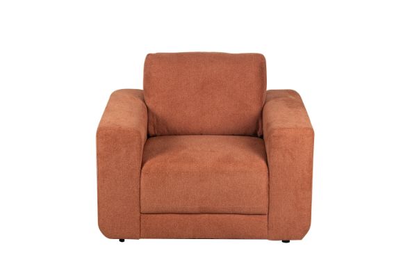 Picture of PALMERS CHENILLE 3/2/1 Seater Sofa Range (Orange) - 1 Seater