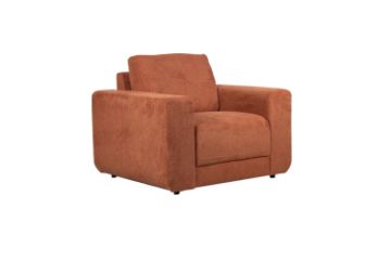 Picture of PALMERS CHENILLE 1 Seater Sofa/Armchair/Sofa Chair (Orange)