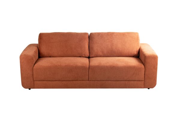 Picture of PALMERS CHENILLE 3/2/1 Seater Sofa Range (Orange) - 3 Seater