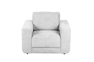 Picture of PALMERS CHENILLE 3/2/1 Seater Sofa Range (Light Grey) - 1 Seater