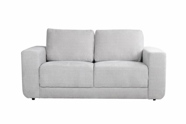 Picture of PALMERS CHENILLE 3/2/1 Seater Sofa Range (Light Grey) - 2 Seater
