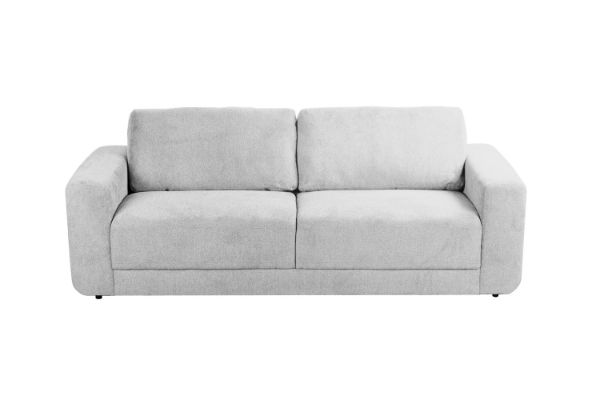 Picture of PALMERS CHENILLE 3/2/1 Seater Sofa Range (Light Grey) - 3 Seater