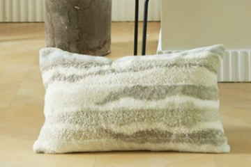 Picture of Textured Plush Color Cushion with Inner (50x30)