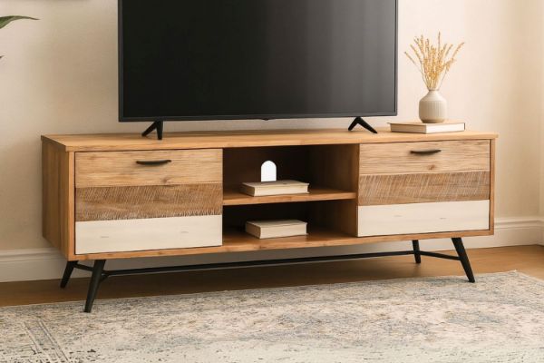 Picture of LEAMAN 1.6M Solid Acacia Wood TV Unit
