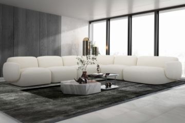 Picture of SUMMIT Fabric Modular Corner Sofa (White)