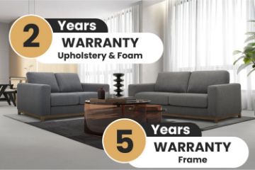 Picture of SIESTA 3/2 Seater Fabric Sofa Range (Dark Grey)