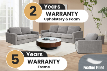 Picture of HUNTER 3.5/2.5/1.5 Seater Feather-Filled Fabric Sofa Range