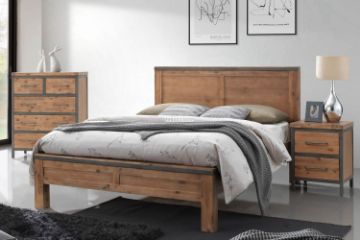 Picture of KANSAS Bed Frame in Queen/Super King Size (Acacia Wood)