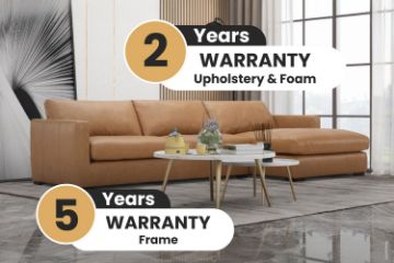 Picture of MAIA Feather Filled Sectional 100% Oil Waxed Leather Sofa