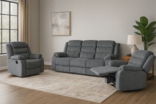 Picture of THURLES Manual Recliner Sofa Range - 3RRR+1R+1R Sofa Set