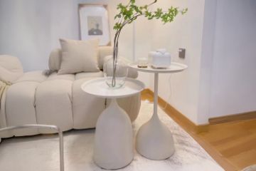 Picture of GOBLET Shaped Nesting Table Set (White)