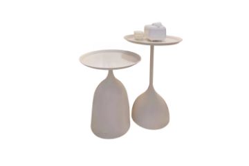 Picture of GOBLET Shaped Nesting Table Set (White)