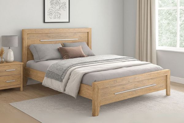 Picture of EMERSON Solid Acacia Wood Bedframe in Queen/Super King Size