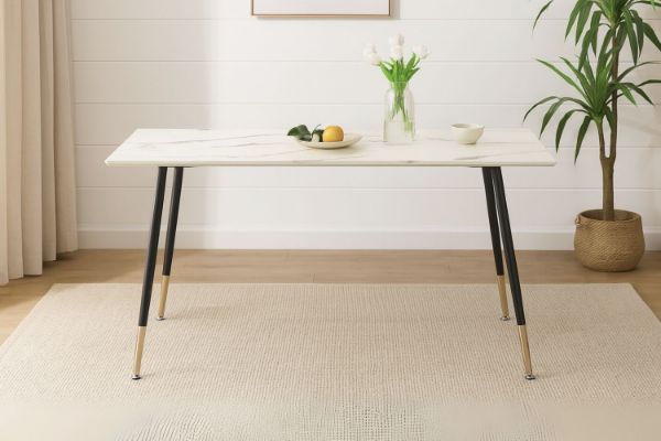 Picture of BIJOK Dining Table (White Marble Look) - 160