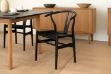 Picture of  WISHBONE Solid Beech Wood Y Replica Chair (Black)