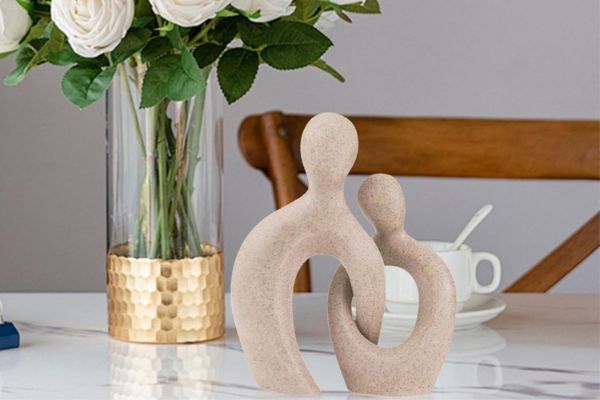Picture of Sandstone Style Hugging Couple Figurine