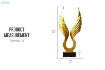 Picture of Angel Wings/Spread Eagle Wing Statue Resin Crafts Home Decor