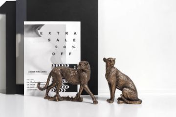 Picture of Standing/Sitting Leopard Statue Decor