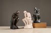 Picture of Famous Thinking Man Resin Sculpture for Home and Office Decor - Silver
