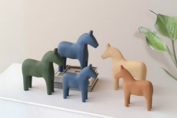Picture of Nordic Creative Wooden Horse Decoration in Multiple Sizes and Colors