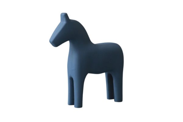 Picture of Nordic Creative Wooden Horse Decoration - Blue (H23)