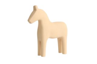 Picture of Nordic Creative Wooden Horse Decoration - Beige (H18)