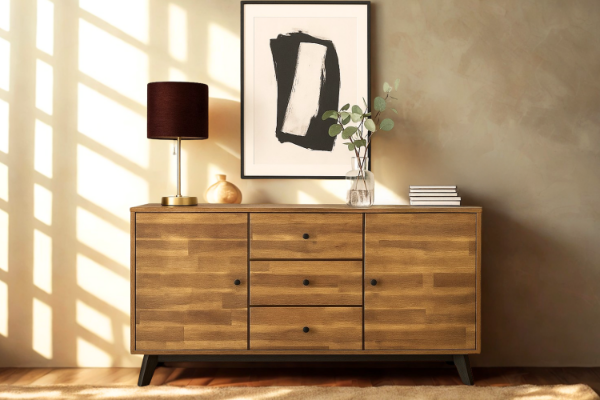 Picture of CALLA 2-Door 3-Drawer Solid Acacia Wood Sideboard/Buffet