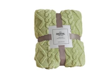 Picture of Soft Jacquard Pattern Blanket (150x200) - Green