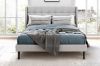 Picture of SONOMA Fabric Bed Frame in Double/Queen Size (Light Grey)