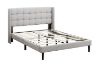 Picture of SONOMA Fabric Bed Frame + ORION Foam Mattress Combo Deal (Light Grey) - Queen